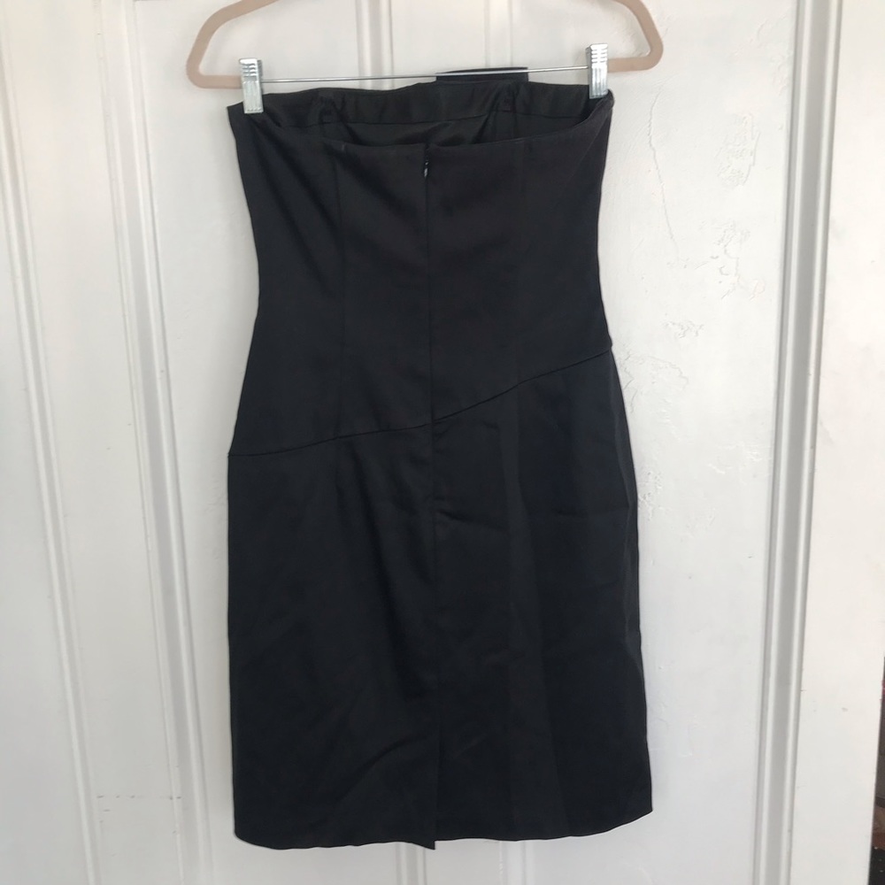 White House Black Market strapless satin dress sz6 - Picture 3 of 6